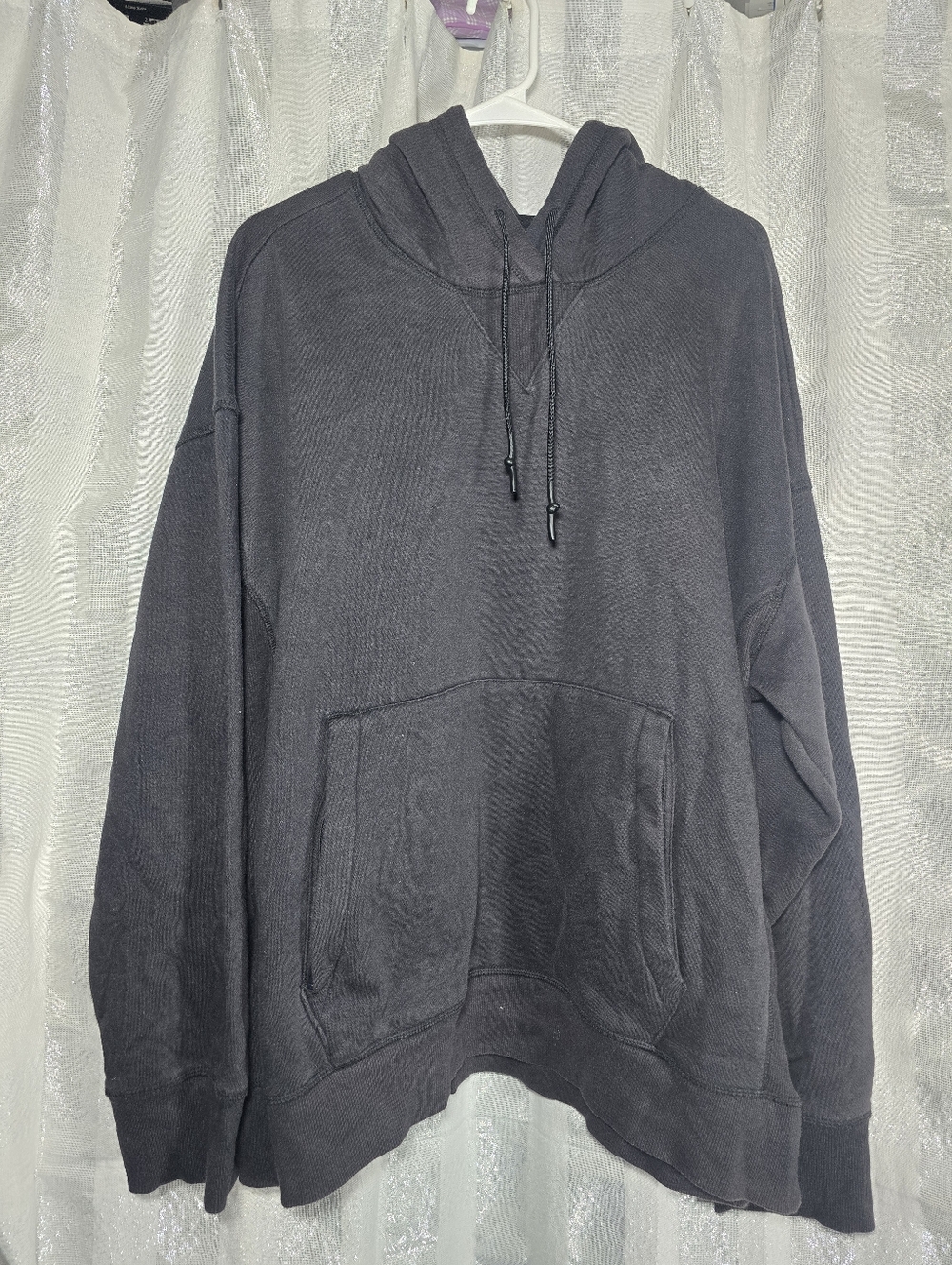 all in motion Men's Charcoal Gray Crewneck Hooded Sweatshirt